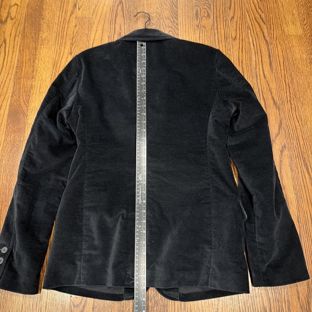 Vintage New Fink Blazer Mens Med Dark Blue Velvet Velour Lined 70s Retro - Picture 15 of 16